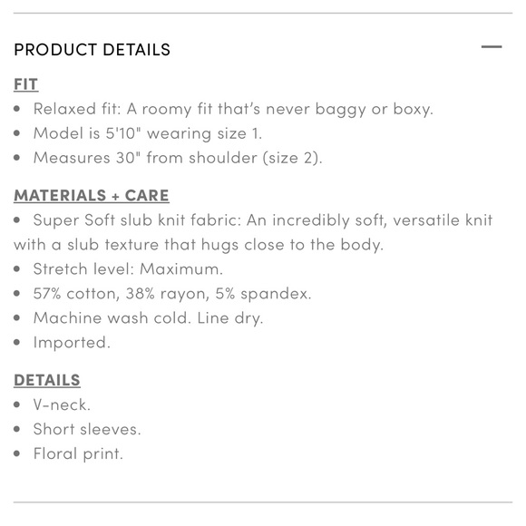 Torrid Relaxed Super Soft Slub V Neck Tee - Picture 5 of 5